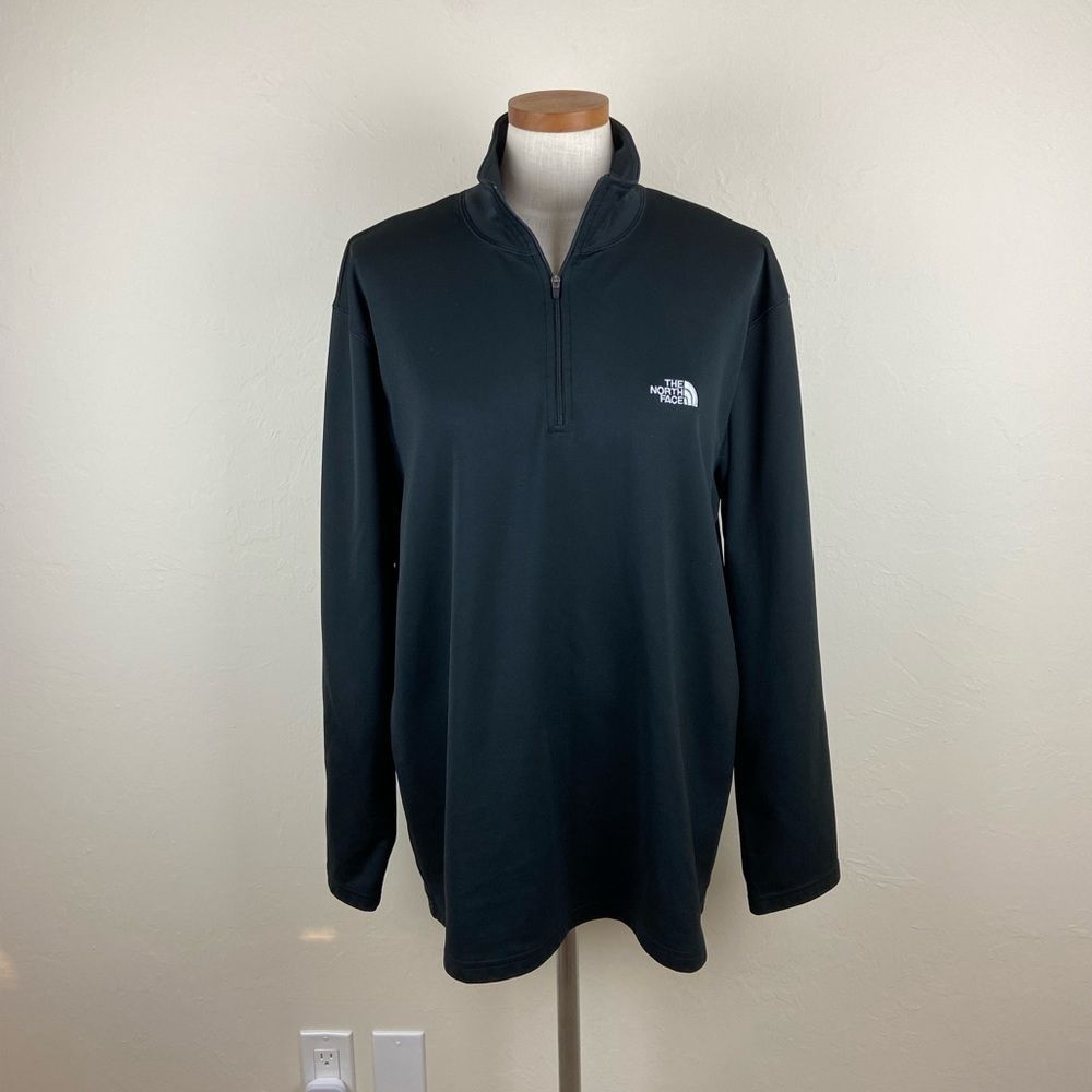 The North Face 1/4 Zip Fleece Pullover Jacket - Black